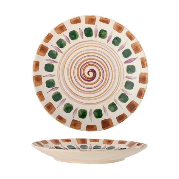 Lėkštė žalios spalvos/rudos spalvos iš akmens masės ø 27 cm Shama – Bloomingville-image-3