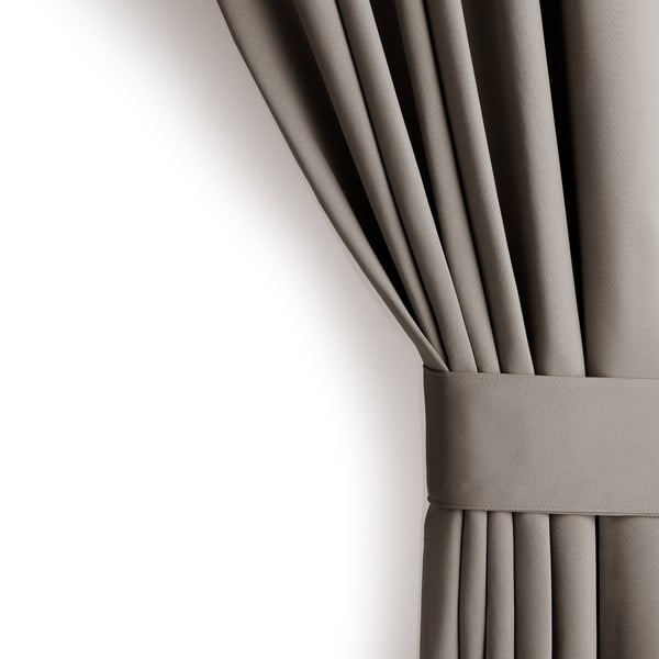 Pilkai smėlinės spalvos pritemdymas (dalinis užtemimas) užuolaida 200x245 cm Kierra – Restilo-image-4