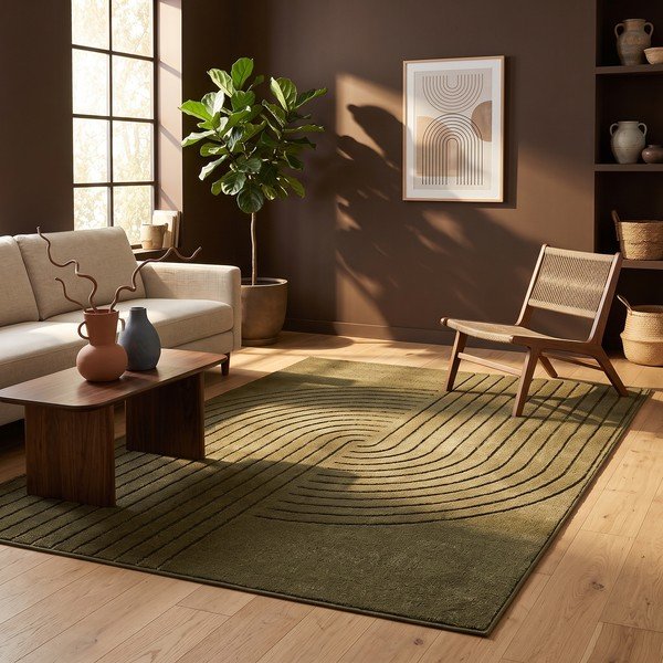 Žalios spalvos kilimas 200x290 cm Solace – ESTE-image-1