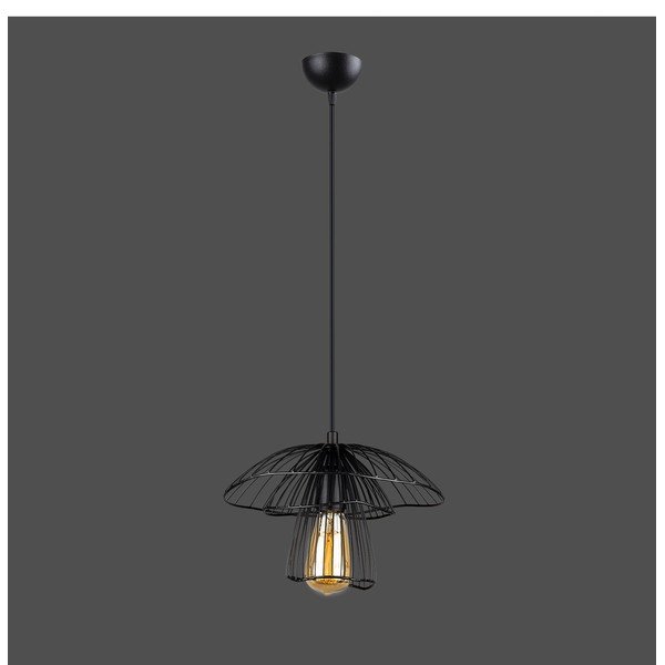 Juodas pakabinamas šviestuvas Squid Lighting Root, aukštis 117 cm-image-1