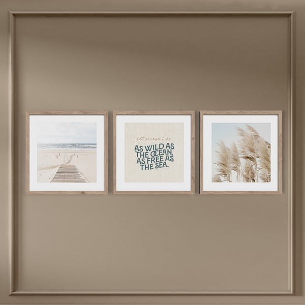 Paveikslai 3 vnt. 30x40 cm Seaside – Styler-image-3