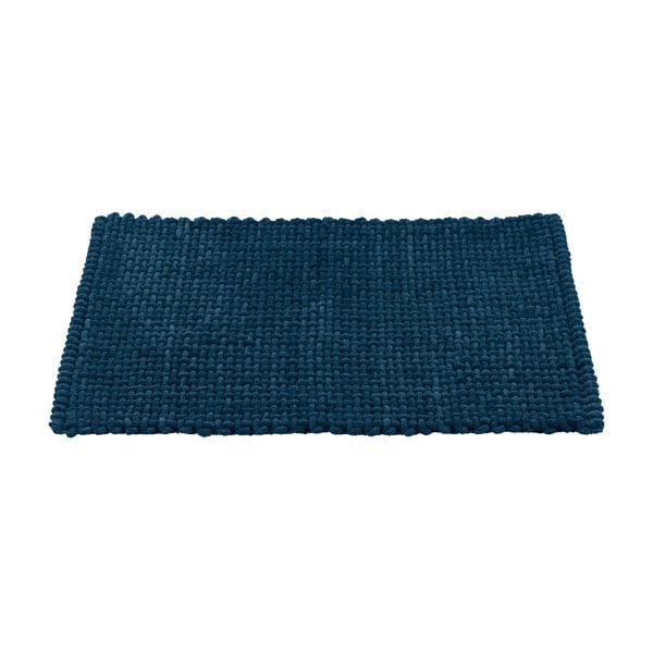 Tamsiai mėlynos spalvos iš tekstilės vonios kilimėlis 50x80 cm Covelo – Wenko-image-2