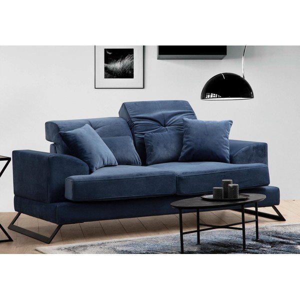 Sofa mėlynos spalvos 185 cm Frido – Balcab Home-image-1