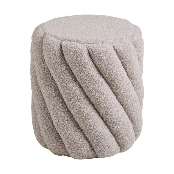 Pilkos spalvos iš boucle pufas Sana – House Nordic