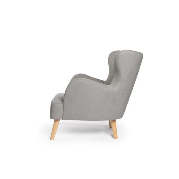 Krėslas šviesiai pilkos spalvos su atlošu Noemye – Bonami Selection-image-3