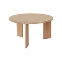 Natūralios spalvos iš ąžuolo masyvo apvalios formos kavos staliukas ø 65 cm Oy – OYOY Living Design