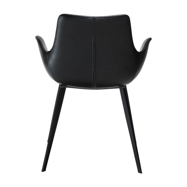 Juoda odinė valgomojo kėdė su porankiais DAN-FORM Denmark Hype-image-2