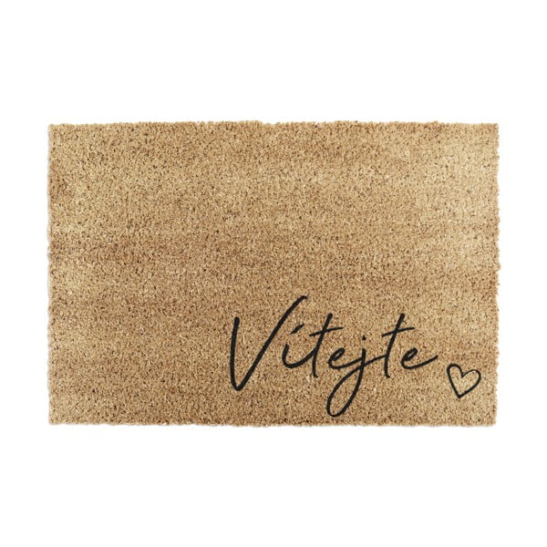 Iš kokoso pluošto grindų kilimėlis 40x60 cm Vítejte – Artsy Doormats
