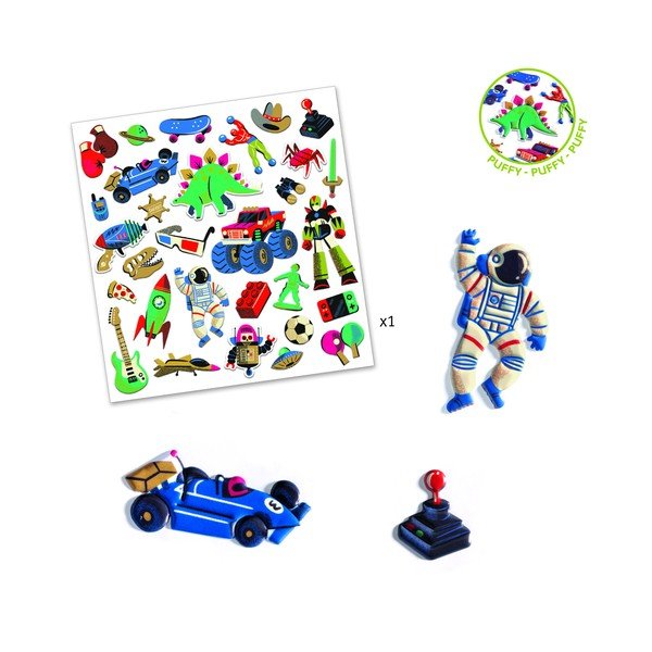 30 Djeco Retro Toys lipdukų rinkinys-image-1