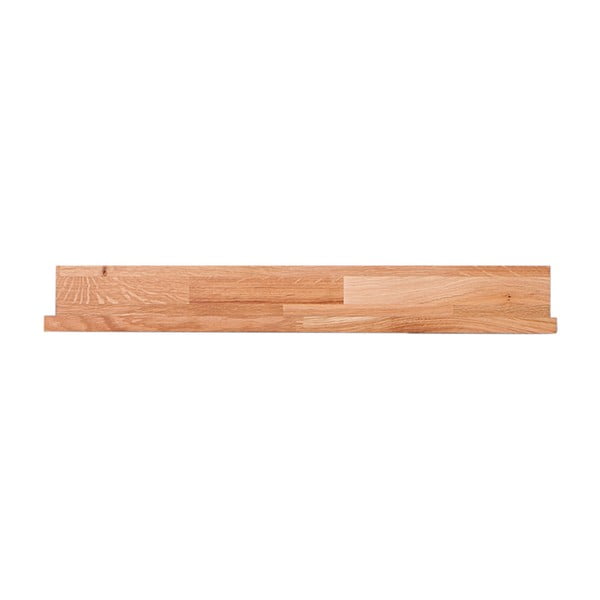 Iš ąžuolo masyvo sieninė lentyna natūralios spalvos paveikslėliams 60 cm Kalle – Interia Home & Living