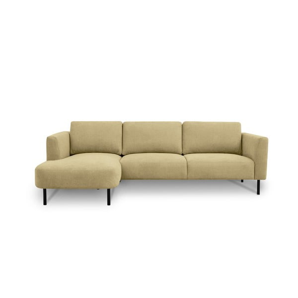 Kampinė sofa ochros spalvos (su kairiuoju kampu) Hero – Scandic