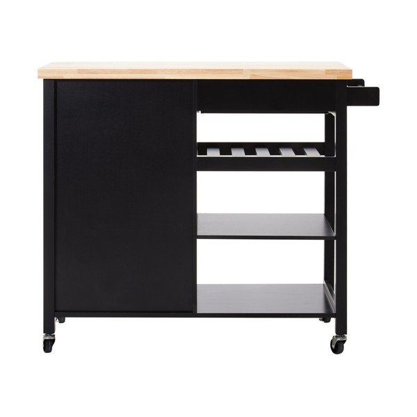 Iš kaučiukmedžio masyvo vežimėlis ant ratukų 48x105 cm Frankfurt – Premier Housewares-image-4