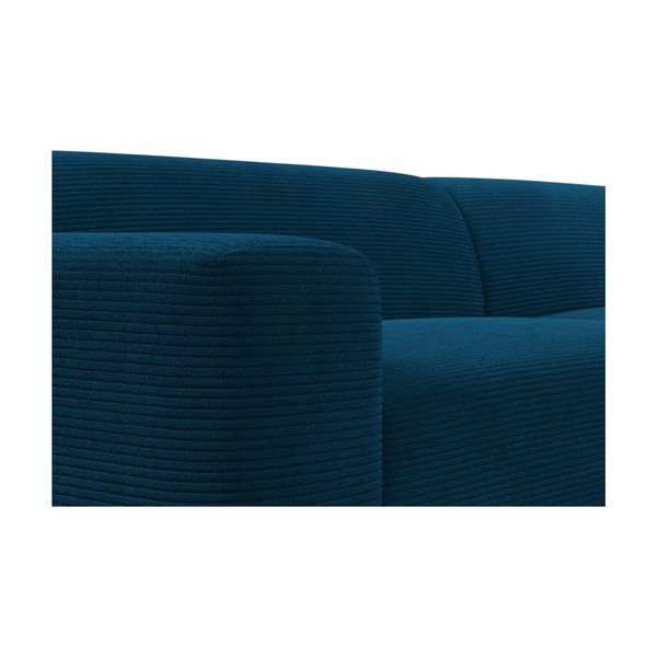Turkio spalvos aksominė kampinė sofa Marie Claire Home Karen, 260 cm, kairysis kampas-image-1