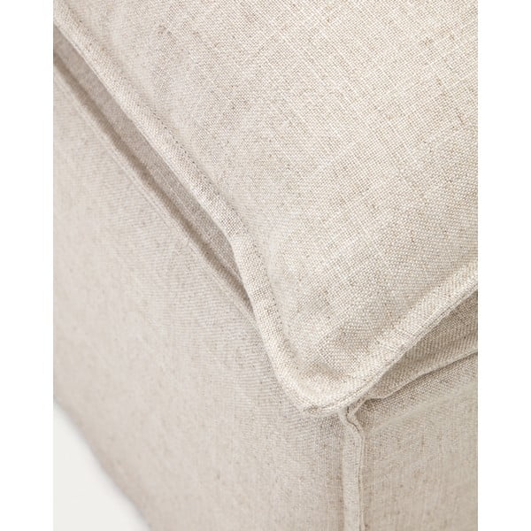 Smėlio spalvos iš lino taburetė Anarela – Kave Home-image-4