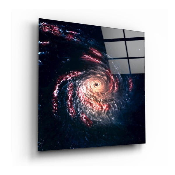 Paveikslas ant stiklo "Insigne Black Hole", 100 x 100 cm