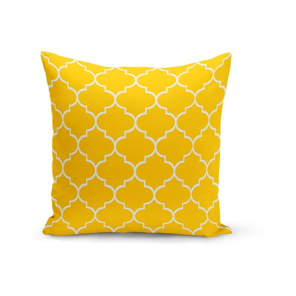 Geltonos spalvos dekoratyvinė pagalvė Kate Louise Jane, 43 x 43 cm