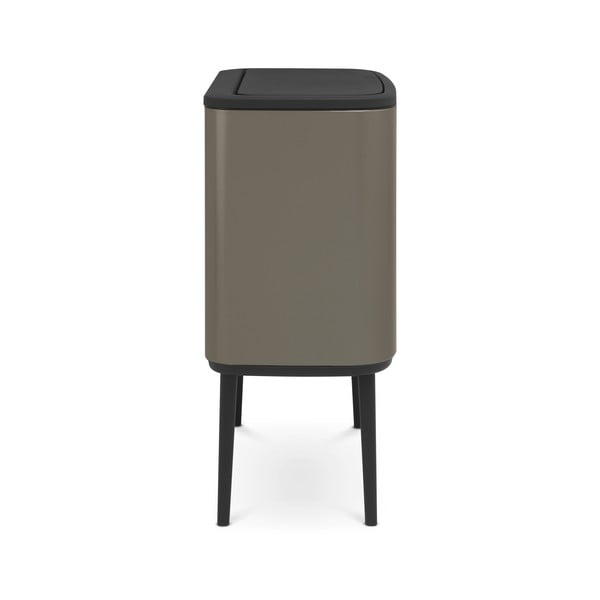 Iš plieno galima atidaryti palietus šiukšliadėžė pilkos spalvos 36 l Bo Touch Bin – Brabantia-image-4