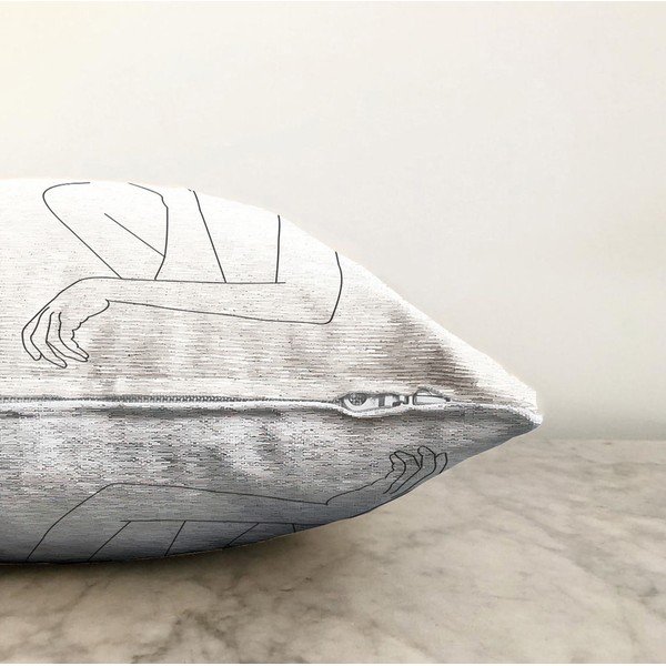 Minimalistiniai pagalvių užvalkalai Pose, 55 x 55 cm-image-1