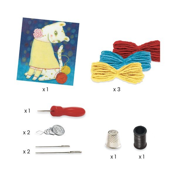 Siuvinėjimo nuotraukos Djeco Cat-image-1