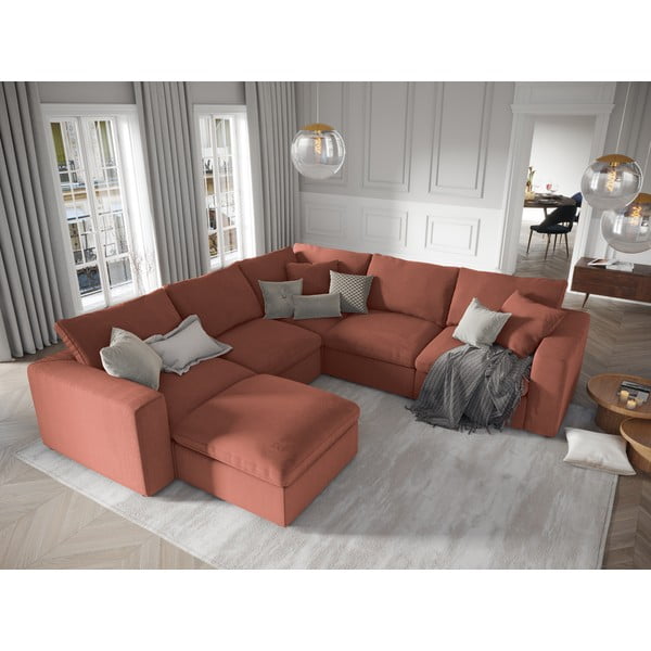 Rožinė apverčiama kampinė modulinės sofos dalis Windsor & Co Sofas Galaxy-image-1