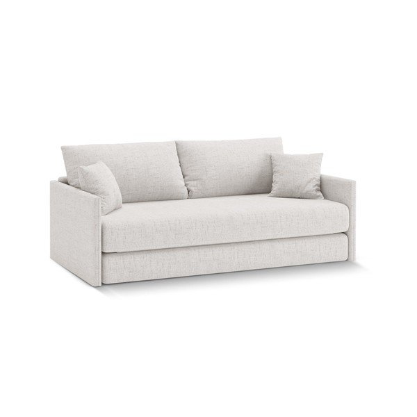 Smėlio spalvos sulankstoma sofa iš šenilinio audinio 209 cm Shannon – Cosmopolitan Design-image-1