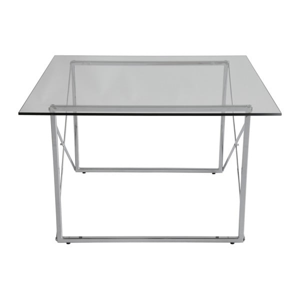 Metalinis sulankstomas valgomojo stalas su sidabro spalvos kojomis RGE Cross