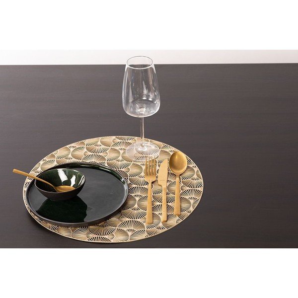 Aukso spalvos padėkliukas Tiseco Home Studio, ⌀ 38 cm-image-2