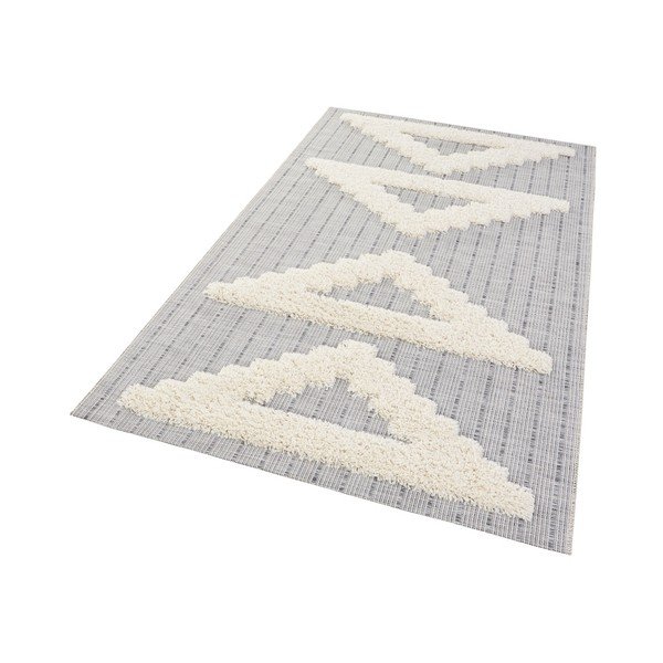 Pilkas kilimas Mint Rugs Handira Triangles, 170 x 115 cm-image-1