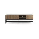 Natūralios spalvos TV spintelė iš ąžuolo 180x55x35 cm Amira – Marckeric
