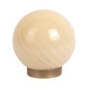 Šviesiai geltonos spalvos stalinis šviestuvas (aukštis 17 cm) su stiklo gaubtu Summer Globe – Leitmotiv