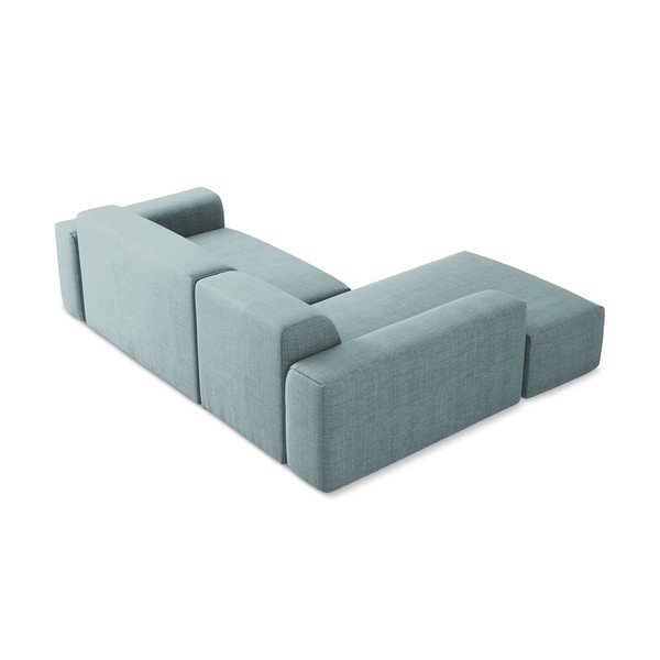 Mėlynos spalvos kampinė sofa (su kairiuoju kampu/su gultu) Keli – Makamii-image-4