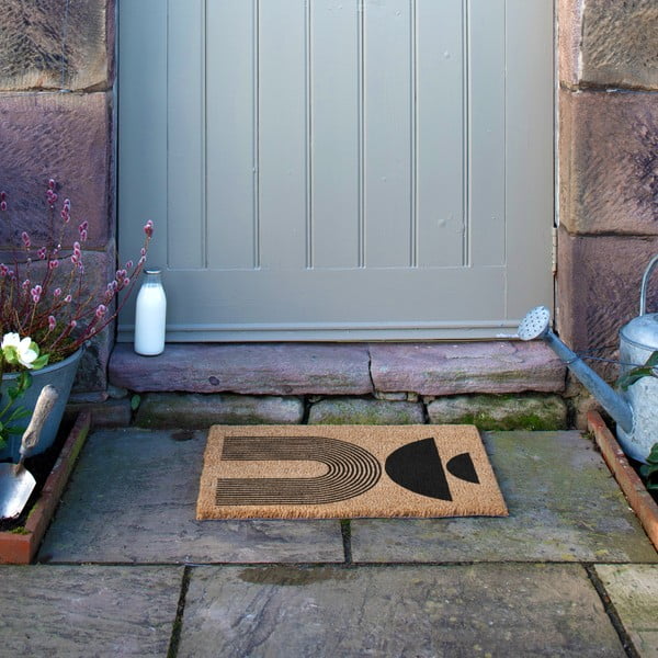 Iš kokoso pluošto grindų kilimėlis 40x60 cm Half Moon – Artsy Doormats-image-4