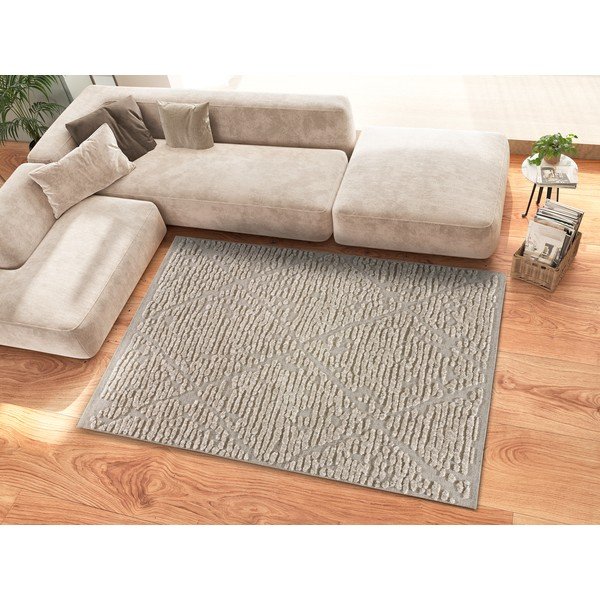 Kilimas smėlio spalvos 115x170 cm Mirtha – Universal-image-1