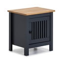 Pilkas medinis naktinis staliukas Marckeric Bruna