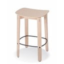Natūralios spalvos iš ąžuolo masyvo baro taburetė (sėdynės aukštis 65 cm) Nora – Gazzda