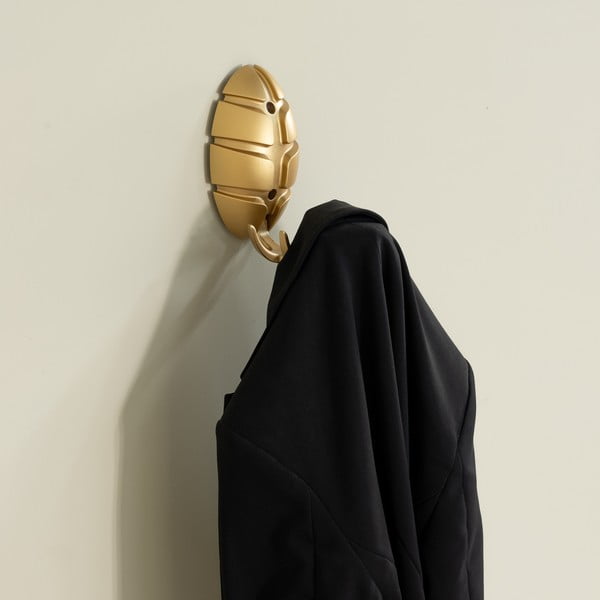 Sieninis auksinės spalvos iš plastiko kablys Bug – Spinder Design-image-1