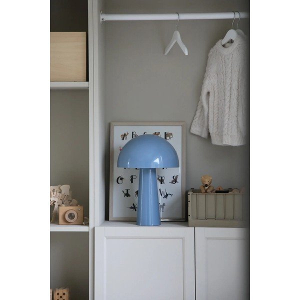 Mėlynos spalvos stalinis šviestuvas (aukštis 36 cm) su metaliniu gaubtu Mantar – Markslöjd-image-2