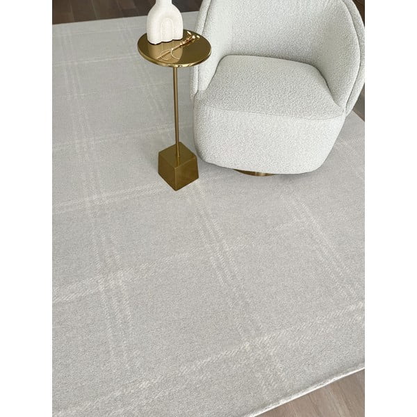 Kilimas iš vilnos kreminės spalvos 200x300 cm Calisia M Grid Prime – Agnella-image-4