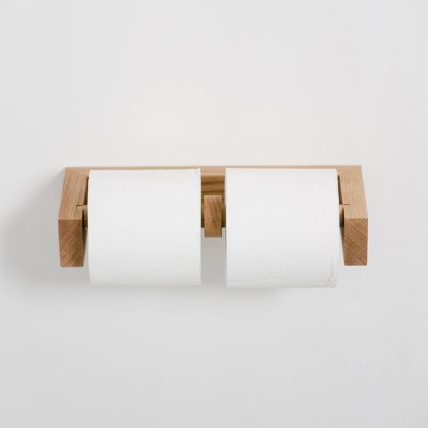 Sieninis ąžuolinis tualetinio popieriaus laikiklis Wireworks-image-1
