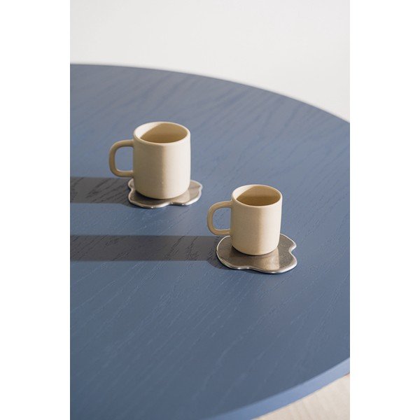 Sidabrinės spalvos iš metalo padėkliukai 4 vnt. Plama – noo.ma-image-1