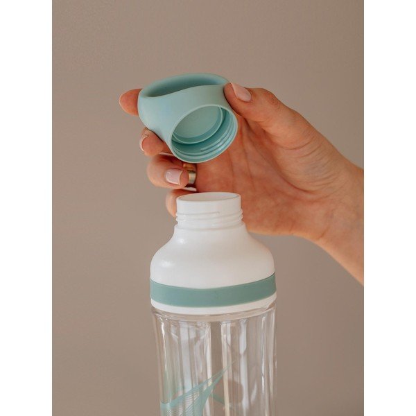 Mėlynos ir baltos spalvos vandens gertuvė Equa Flow Wave, 800 ml-image-2