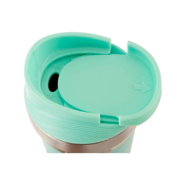Turkio spalvos nerūdijančio plieno kelioninis termosas Premier Housewares Mimo, 380 ml-image-2