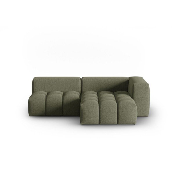 Tamsiai žalios spalvos kampinė sofa (su dešiniuoju kampu/su gultu) Verona – Cosmopolitan Design-image-2