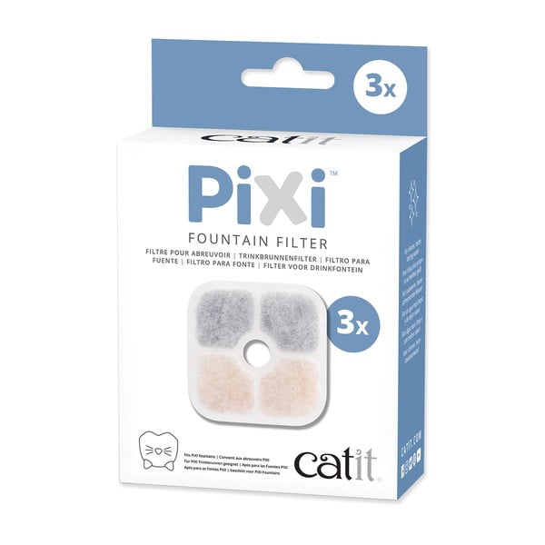 Vandens fontano filtrai komplekte 3 vnt. katėms Catit Pixi – Plaček Pet Products