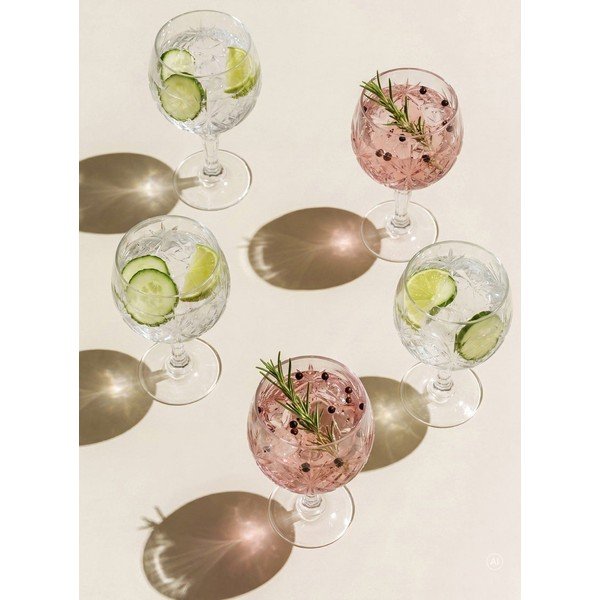 Stiklinės 4 vnt. džinui 650 ml Melodia – Lyngby Glas-image-1