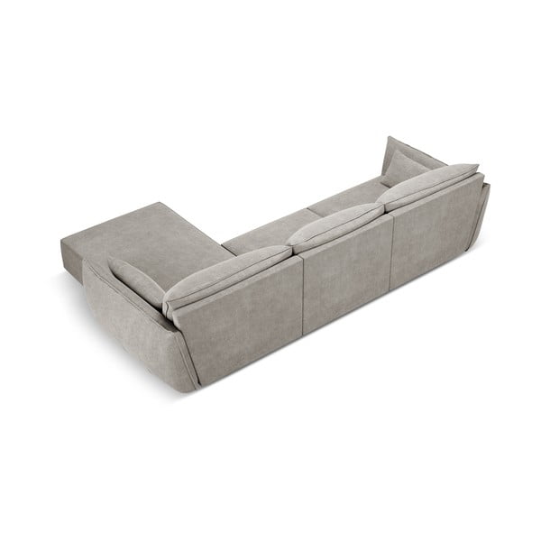 Šviesiai pilka kampinė sofa (dešinysis kampas) Vanda - Mazzini Sofas-image-3