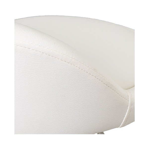 Iš dirbtinės odos reguliuojamo aukščio baro taburėtės baltos spalvos 2 vnt. (sėdynės aukštis 72 cm) – Casa Selección-image-1