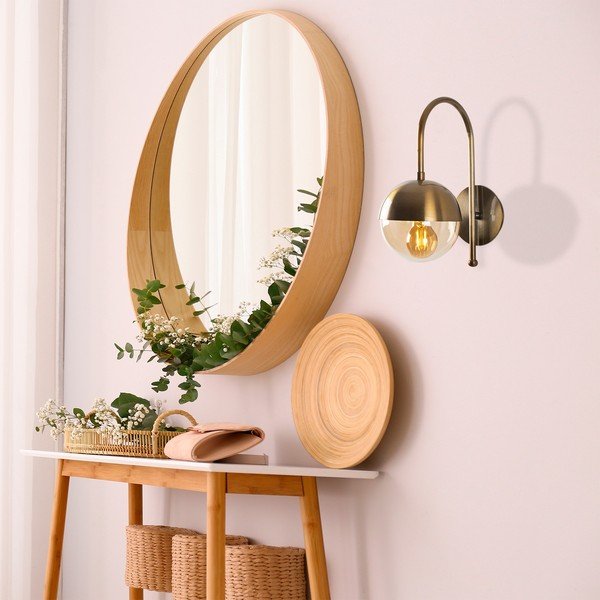 Sieninė lempa bronzinės spalvos Karsor – Opviq lights-image-1