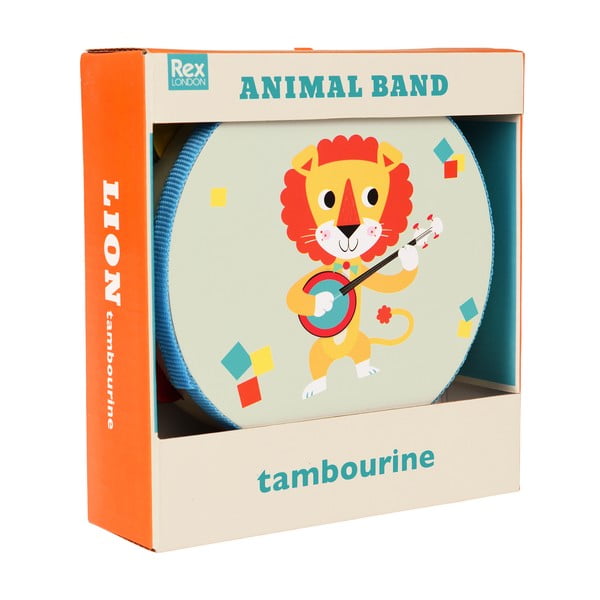 Vaikiškas muzikinis žaislas Tambourine Animal Band – Rex London