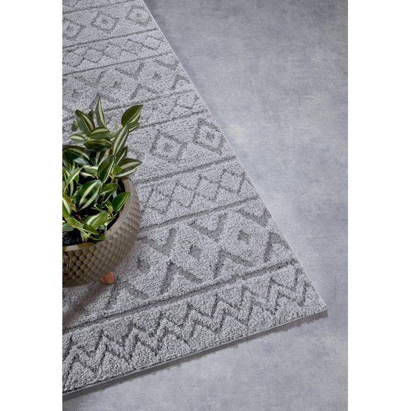 Kilimas pilkos spalvos 80x240 cm Itinerance Light Grey – Elle Decoration-image-2